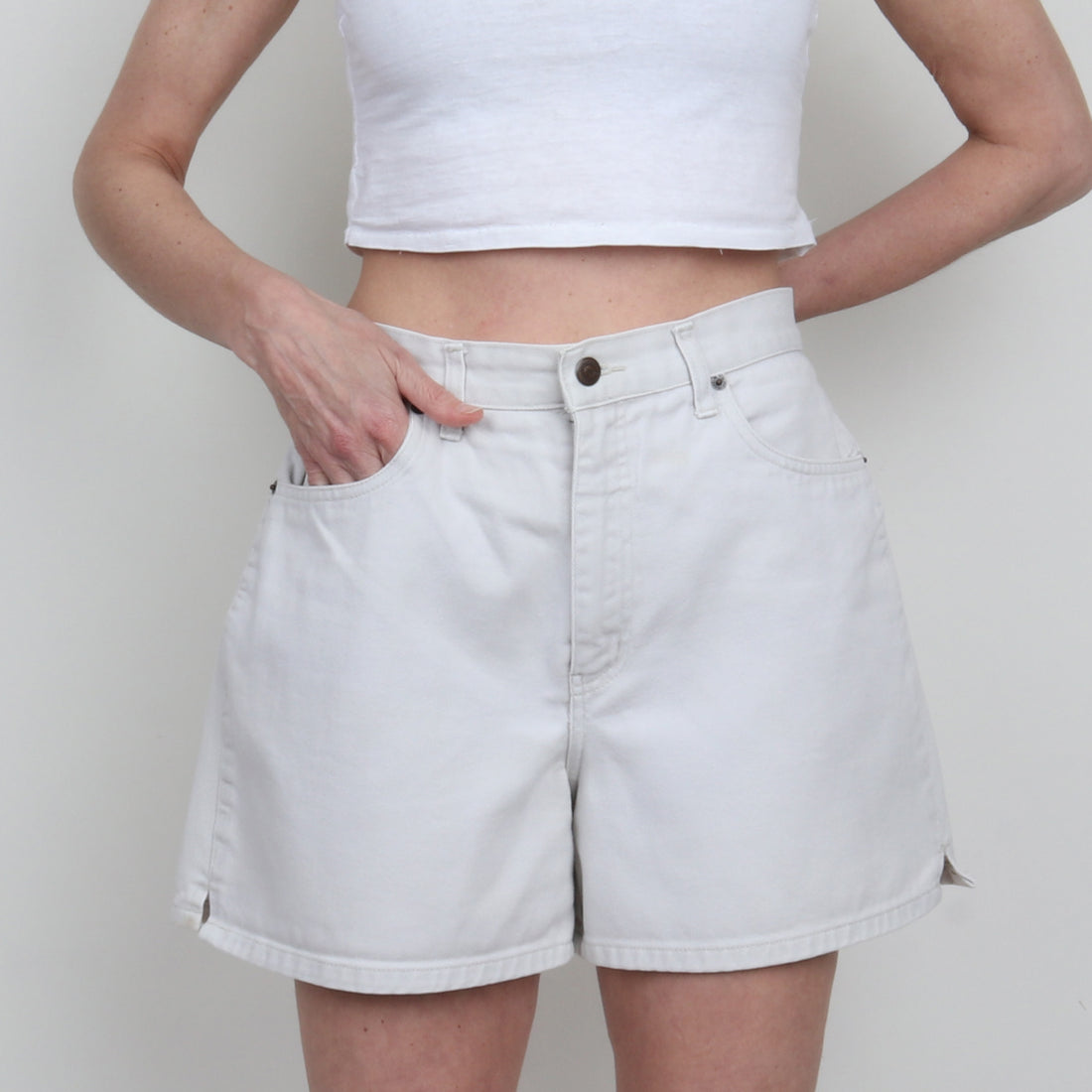Bill Blass Stone Denim Shorts