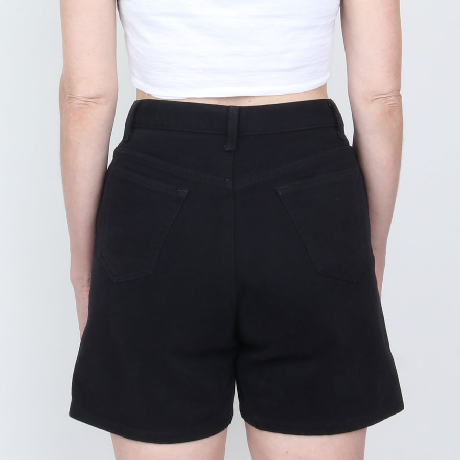 Black Denim Shorts