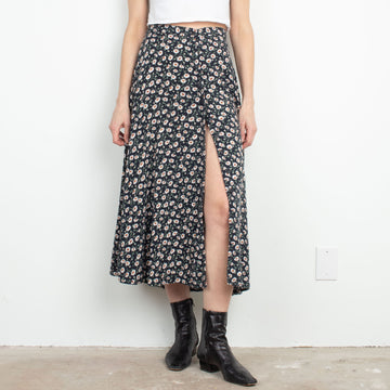 Daisy Floral Maxi Skirt L