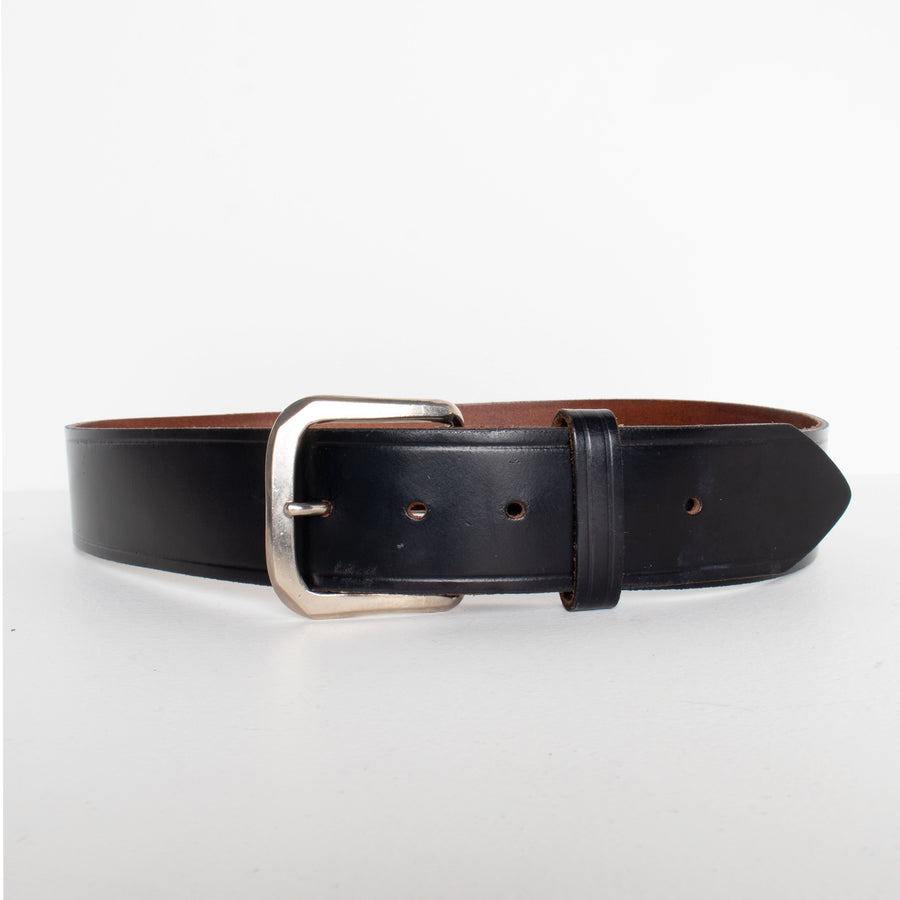 Black Leather Belt XL