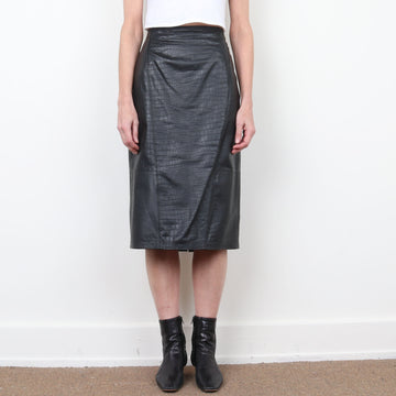 Leather Pencil Skirt