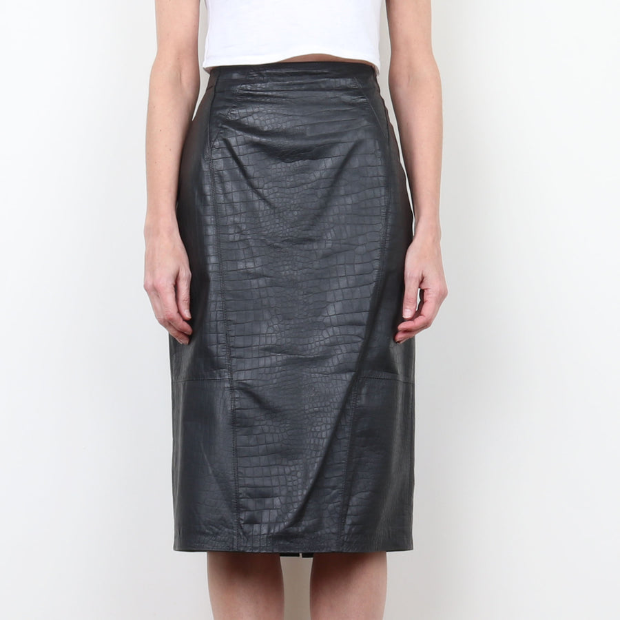 Leather Pencil Skirt