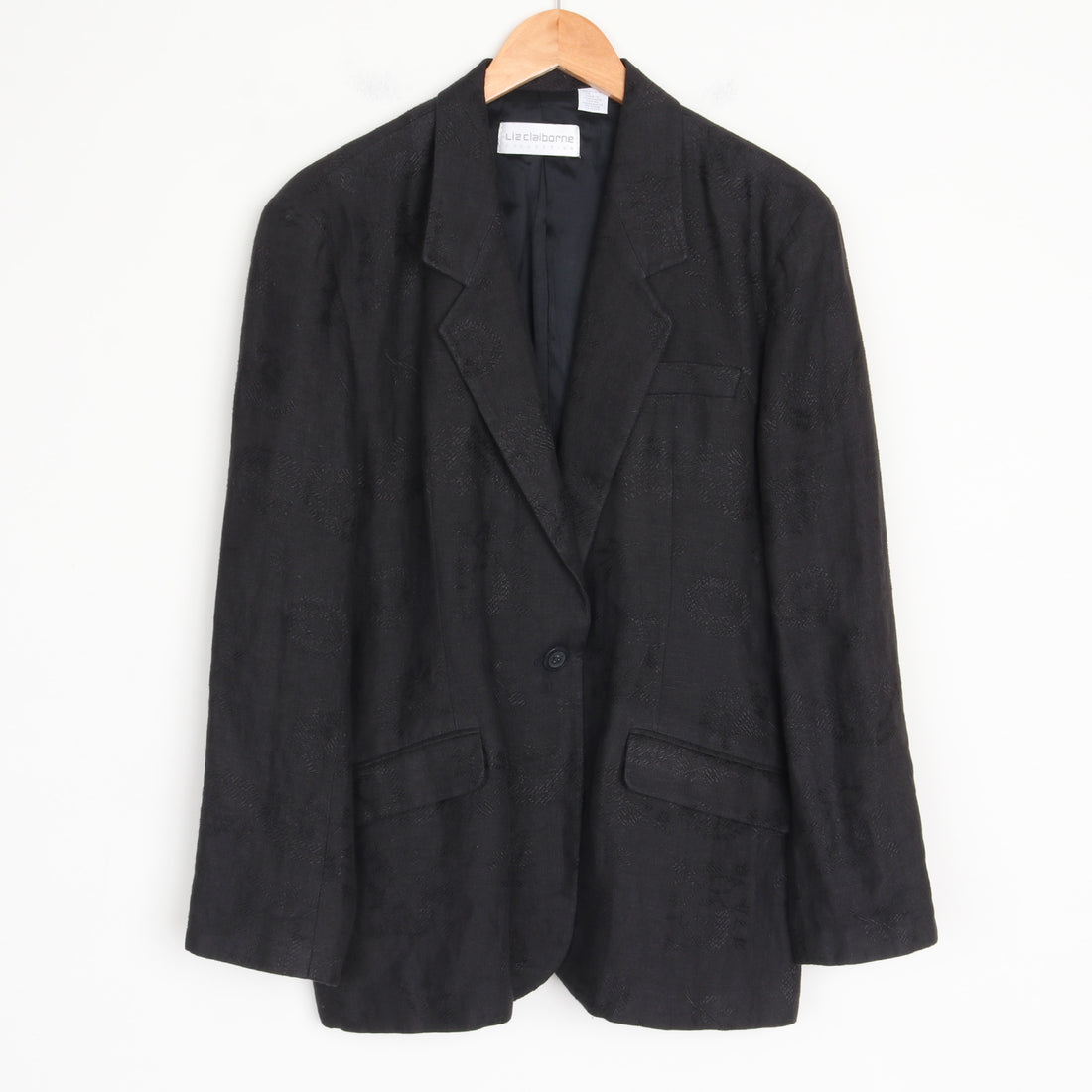 Black Linen Blazer M
