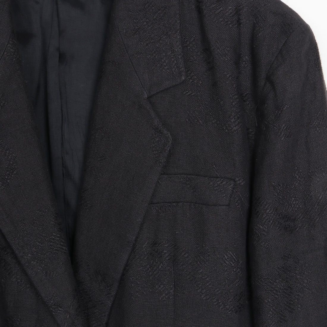 Black Linen Blazer M