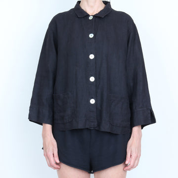 Black Linen Jacket