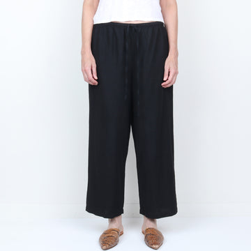 Black 100% Linen Pant