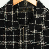 Plaid Wool Jacket M