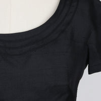 1950s Silk Button Back Top