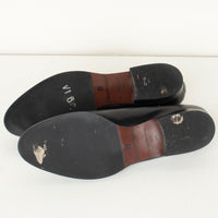 Black All-Leather Loafers 8 N