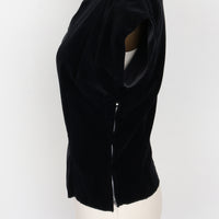 1950s Velvet Scalloped Top