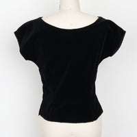 1950s Velvet Scalloped Top