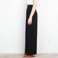 Black Pinstripe Wide Leg Pant