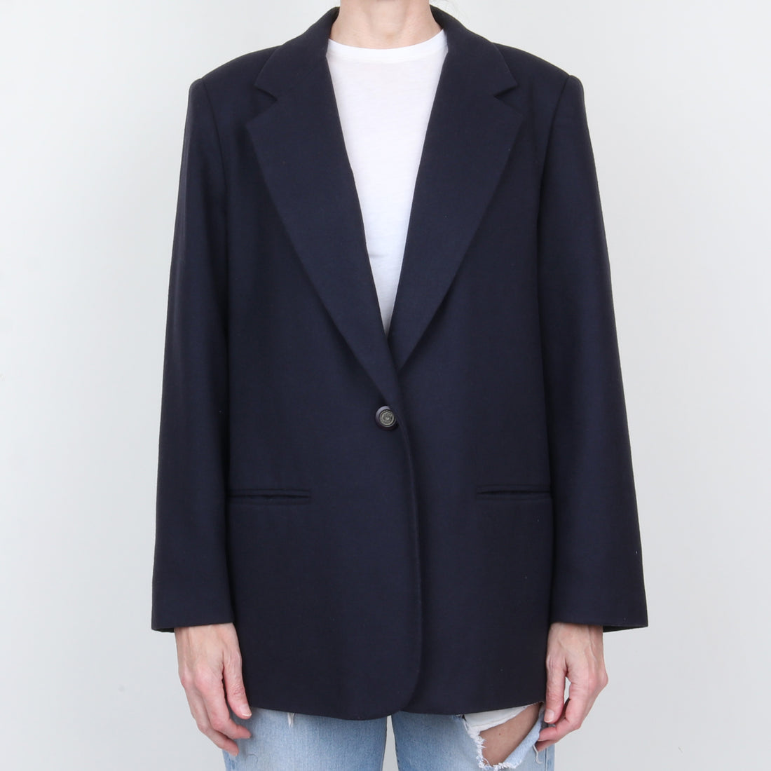 100% Wool Navy Blazer