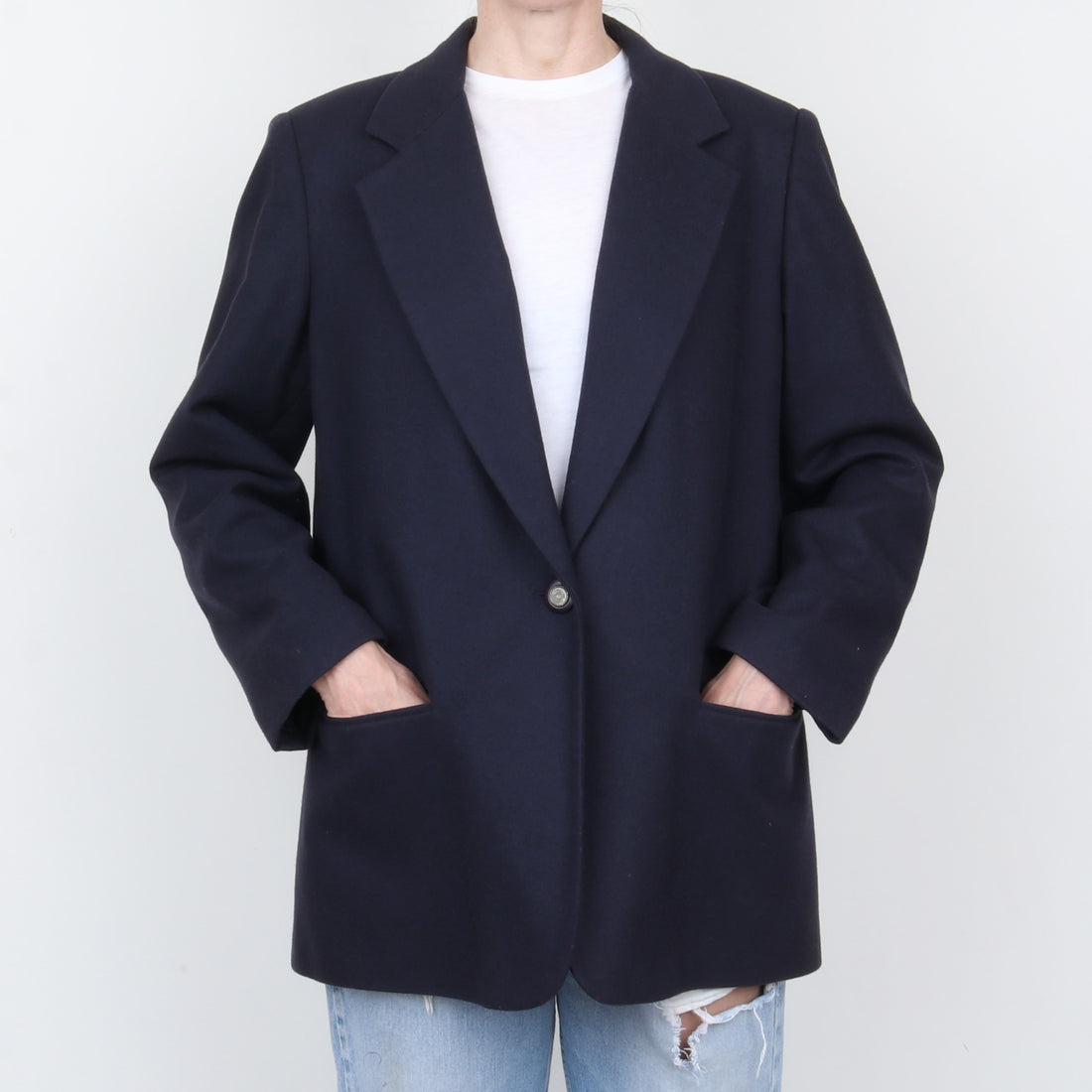 100% Wool Navy Blazer