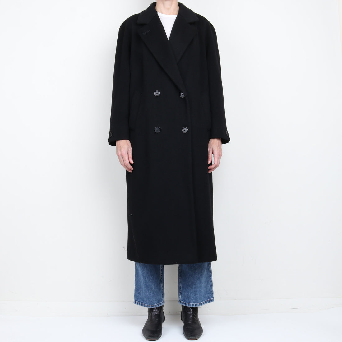 100% Wool Double Breasted Coat