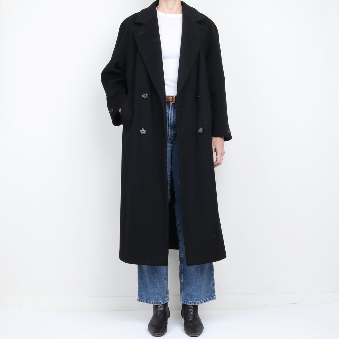 100% Wool Double Breasted Coat