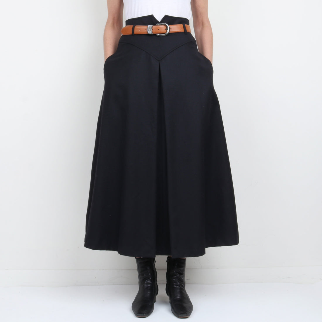100% Wool Maxi Skirt