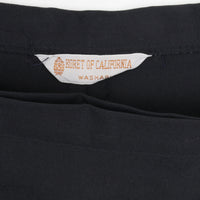 1970s Black Wrap Skirt XS