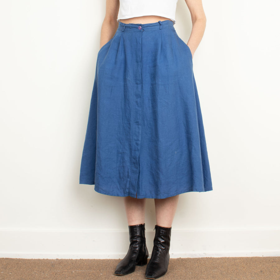 Linen Midi Skirt