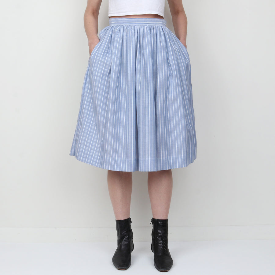 Chambray Stripe Skirt