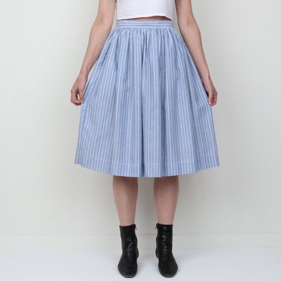 Chambray Stripe Skirt