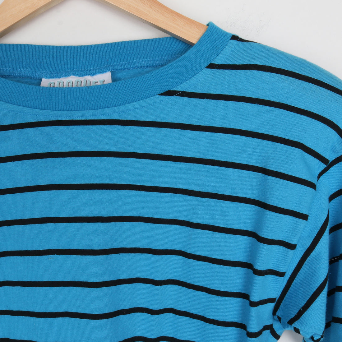 80s Blue Stripe T Shirt