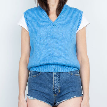 Cerulean Blue Sweater Vest
