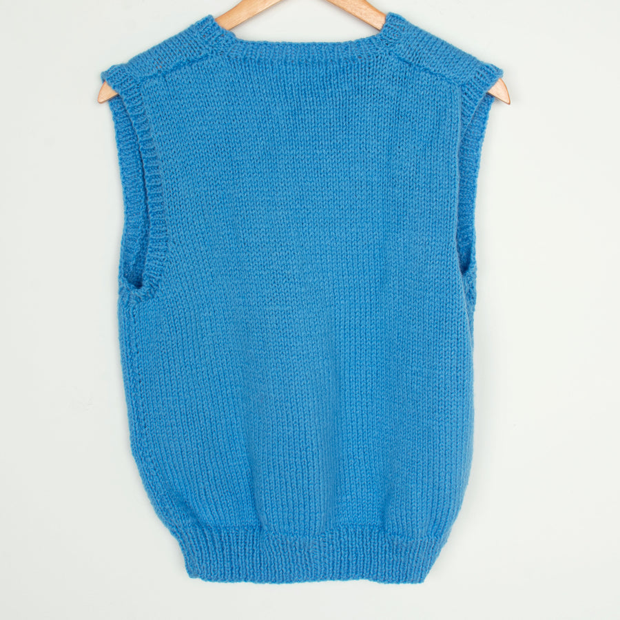Cerulean Blue Sweater Vest