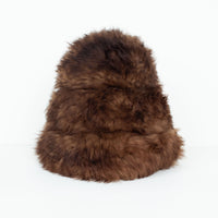 Brown Shearling Fur Hat