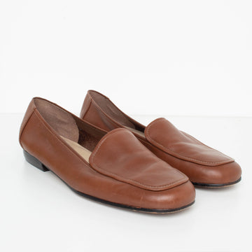 Brown Leather Flats 8.5