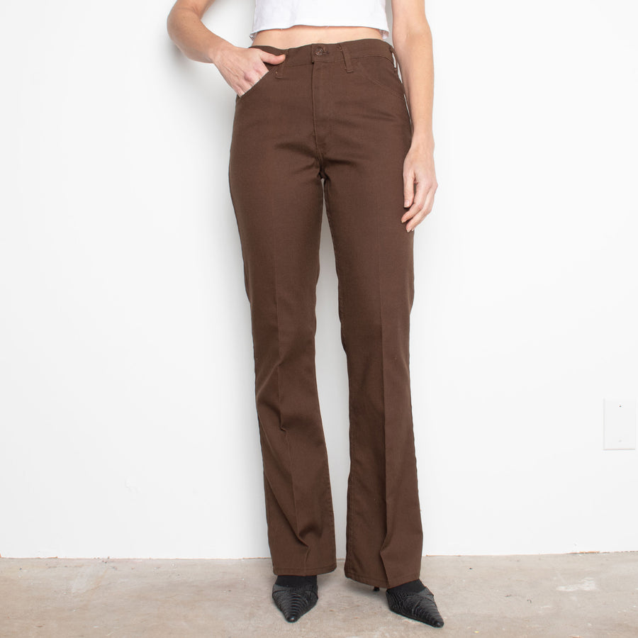 70s Brown Levis Flare Trouser