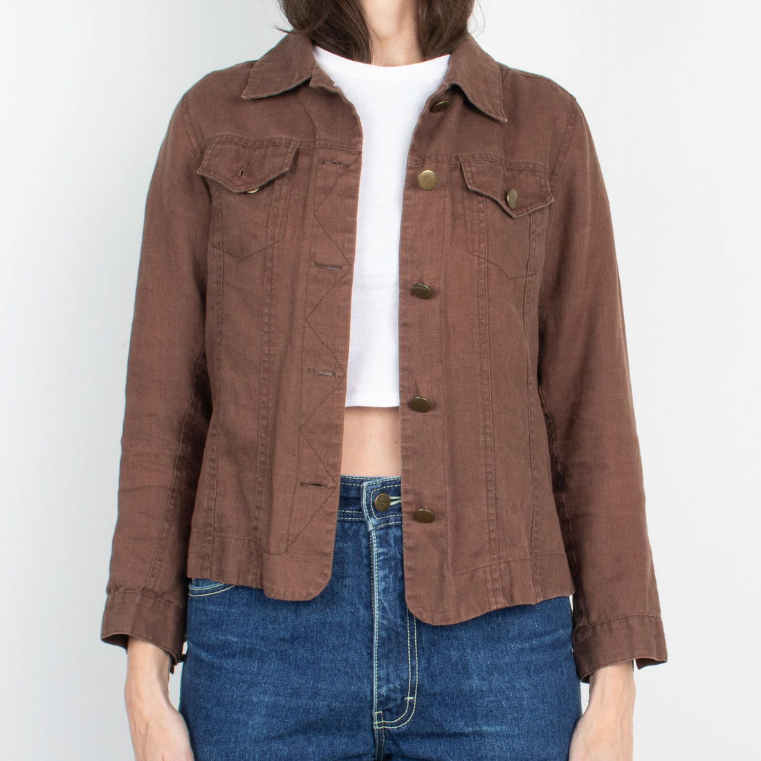 Brown Linen Jacket