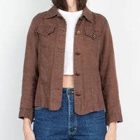 Brown Linen Jacket