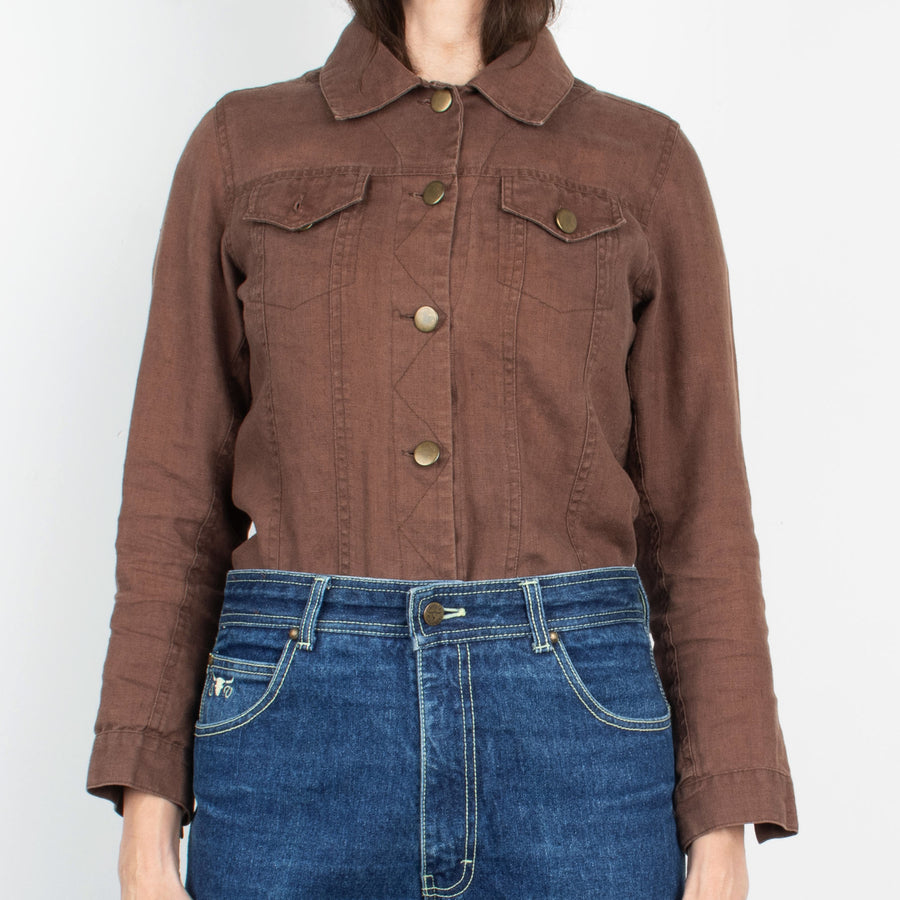Brown Linen Jacket