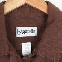 Brown 100% Linen Jacket