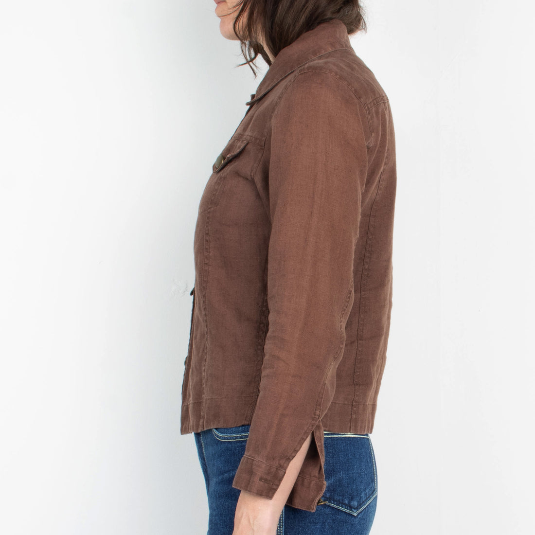 Brown Linen Jacket