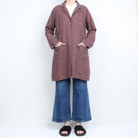 Textured Cotton Duster Jacket