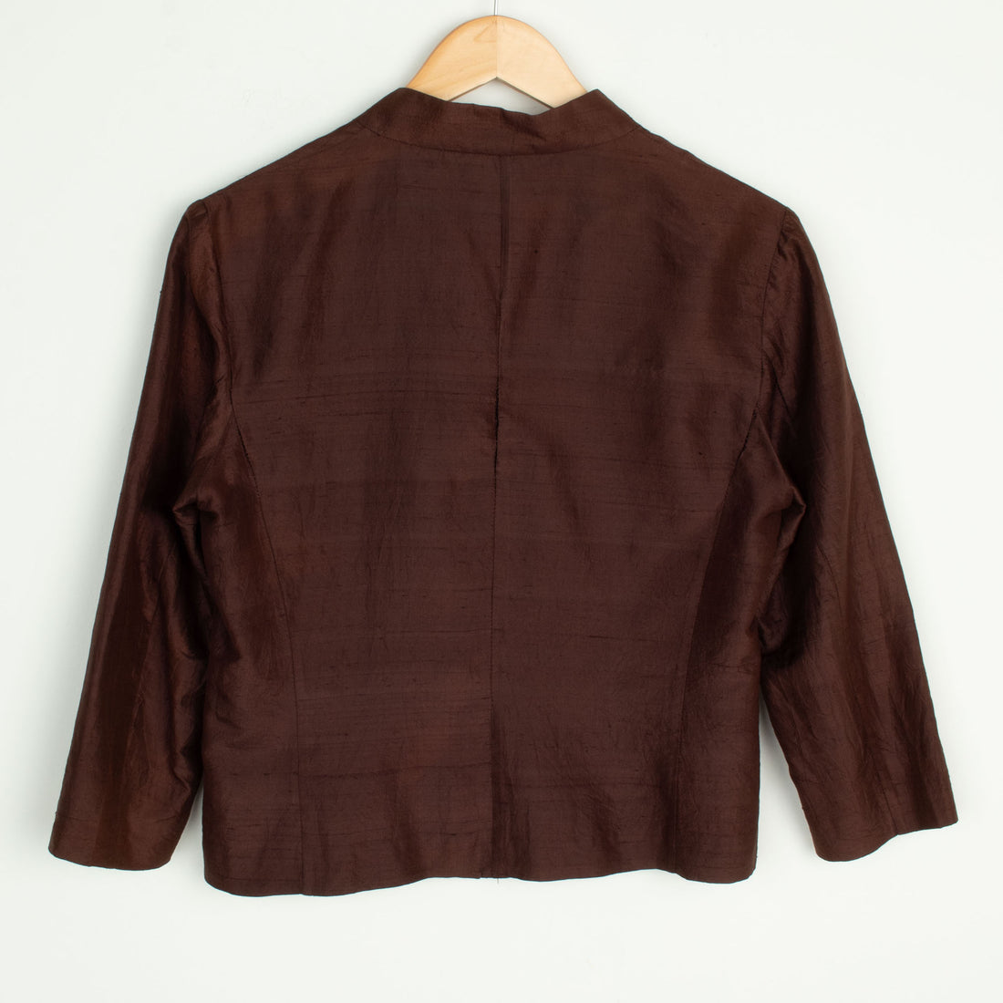 Brown Silk Jacket / Top