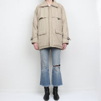 70s Bruce Jenner Quilted Chore Coat L