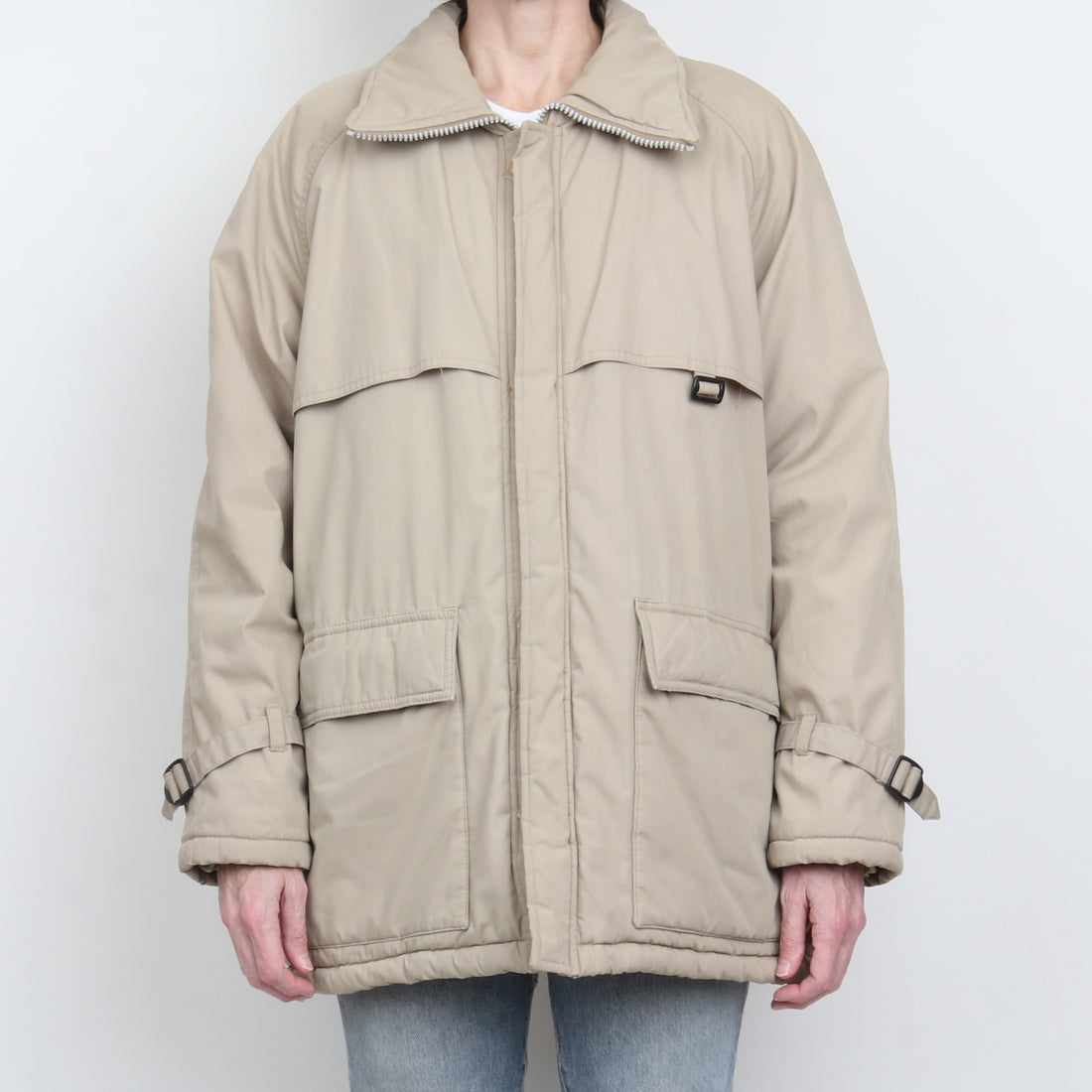 70s Bruce Jenner Quilted Chore Coat L