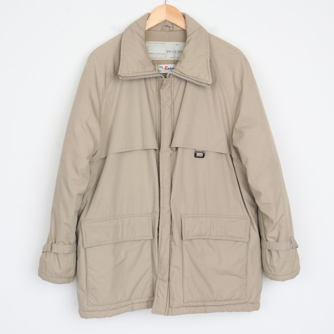 70s Bruce Jenner Quilted Chore Coat L