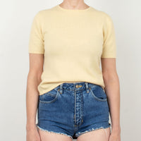 Butter Yellow Cashmere Tee