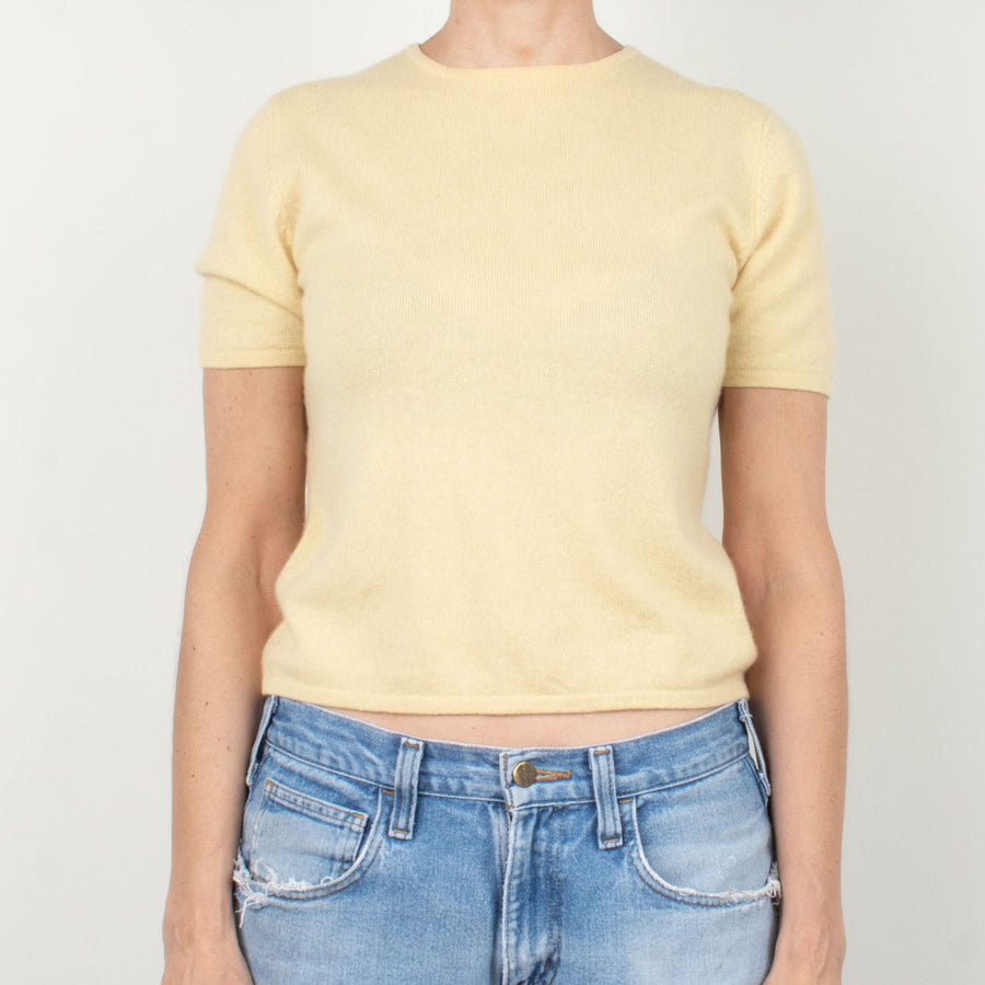 Butter Yellow Cashmere Tee