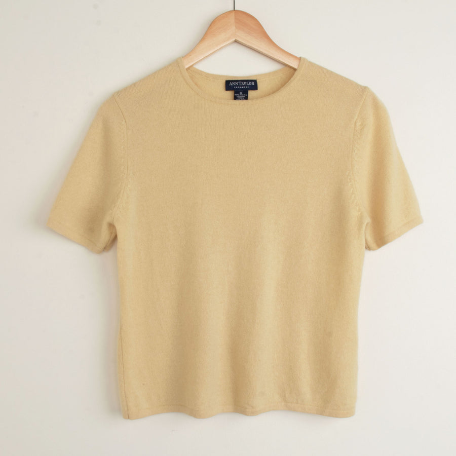 Butter Yellow Cashmere Tee