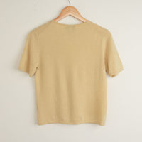 Butter Yellow Cashmere Tee