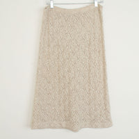 Pointelle Knit Midi Skirt