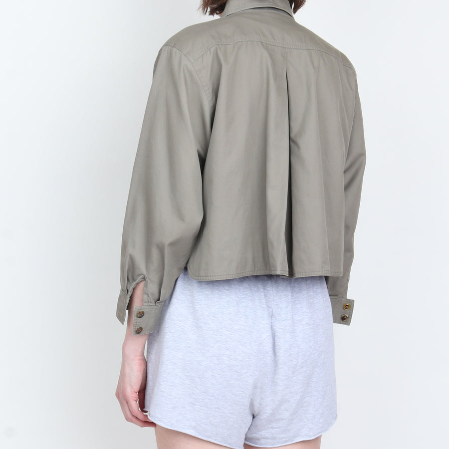 Cropped Wide Shirt Jacket