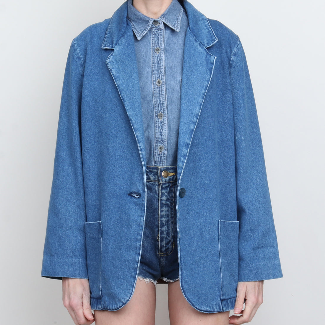 Denim Blazer Jacket