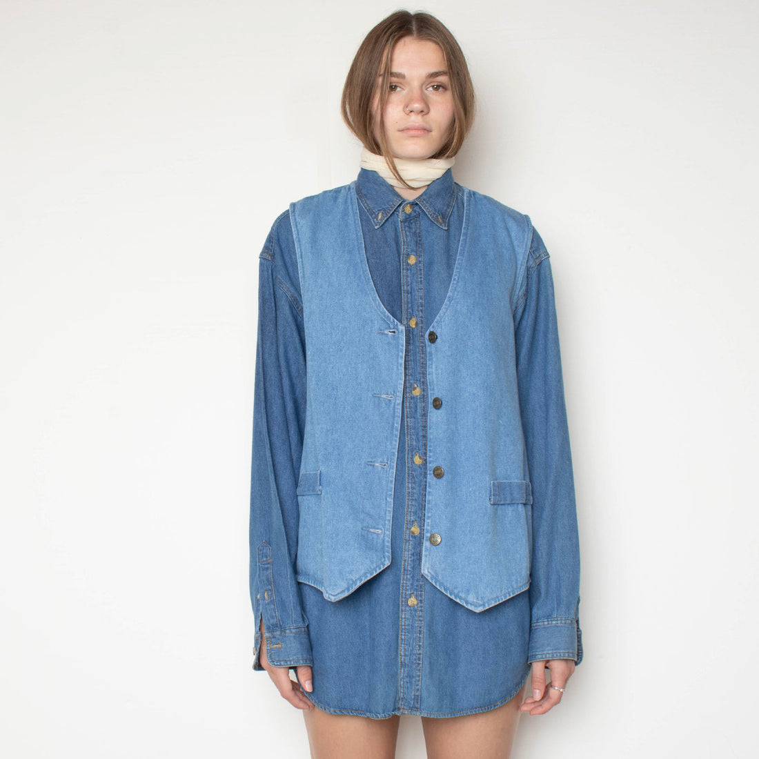 Oversize Denim Vest