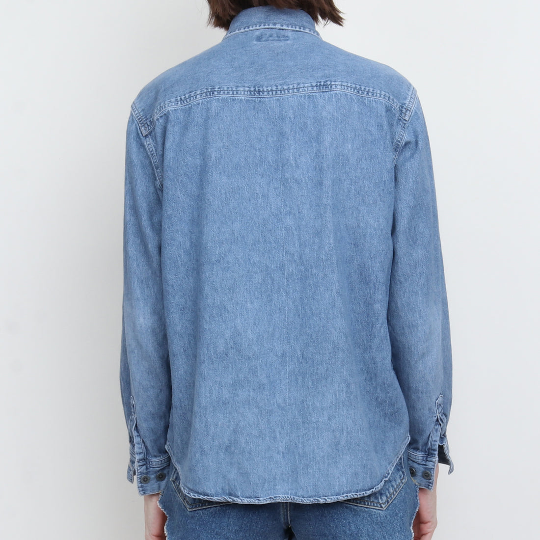 Medium Wash Denim Shirt